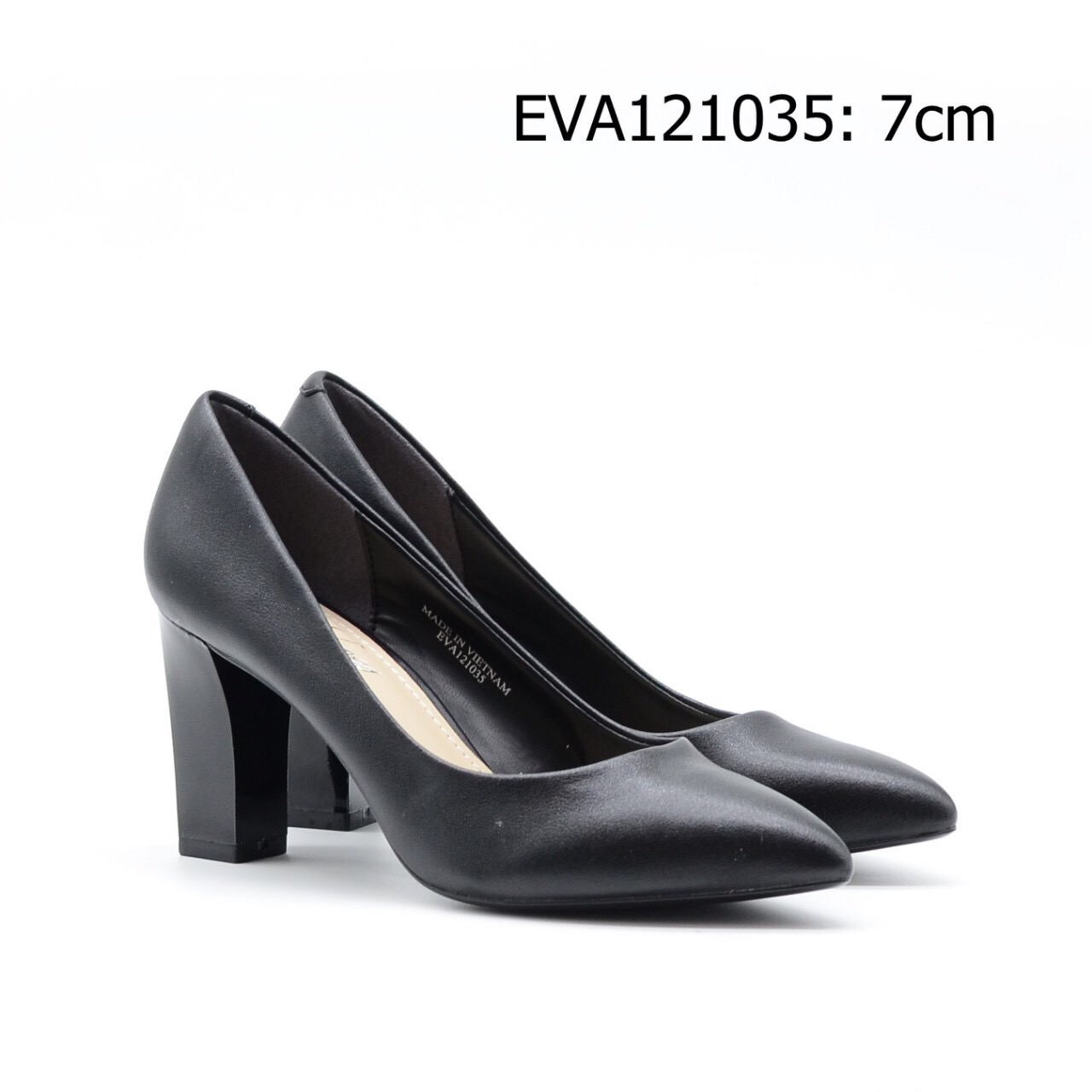 Giày cao gót EVA121035 cao 7cm thiết kế đơn giản, sang trọng